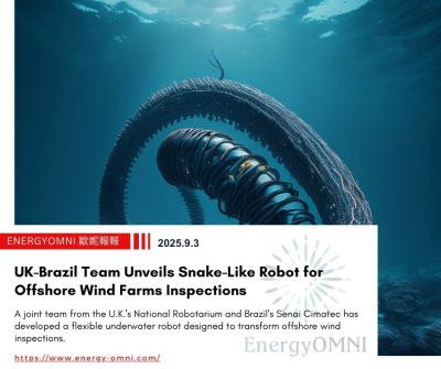 OMNI Features｜UK-Brazil Team Unveils Snake-Like Robot for Offshore Wind Farms Inspections